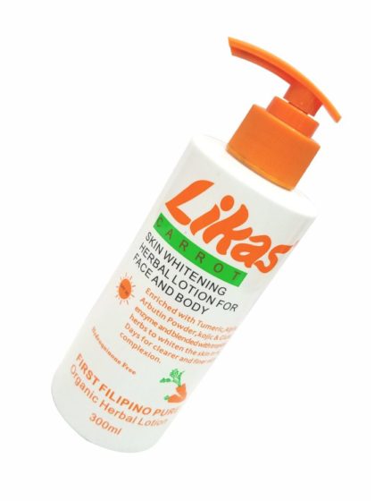 Likas Skin Whitening Herbal Body Lotion Carrot sideways
