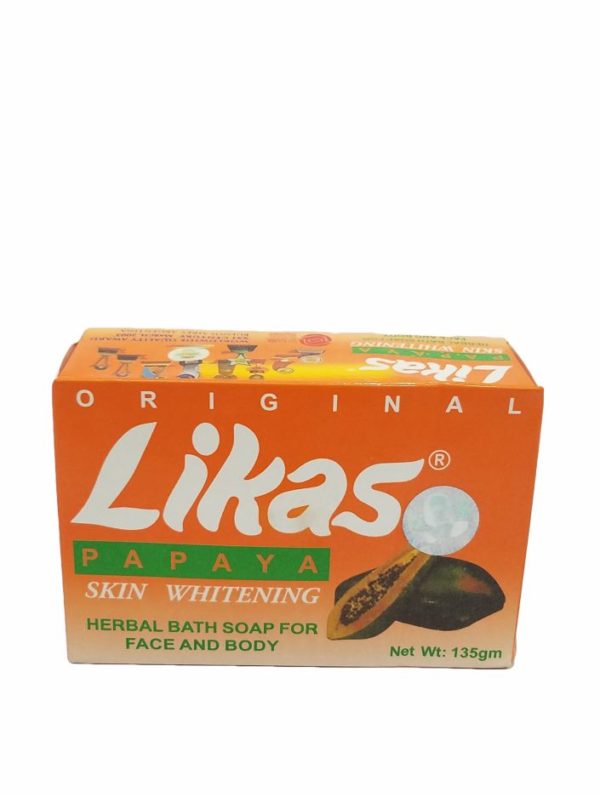 Likas Skin Whitening Herbal Soap Papaya135g front view